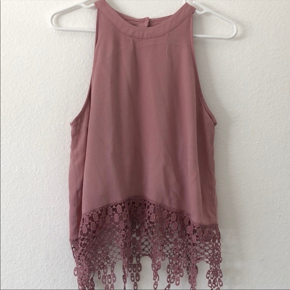 Maueve Tank Top with Lace